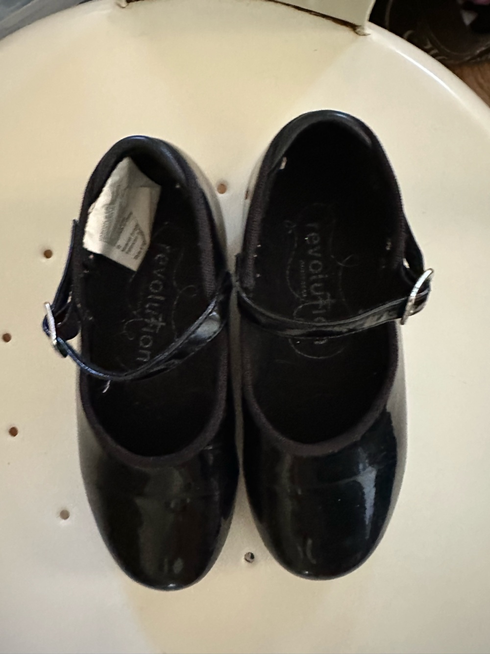 Girls Danced Black Tap Shoes